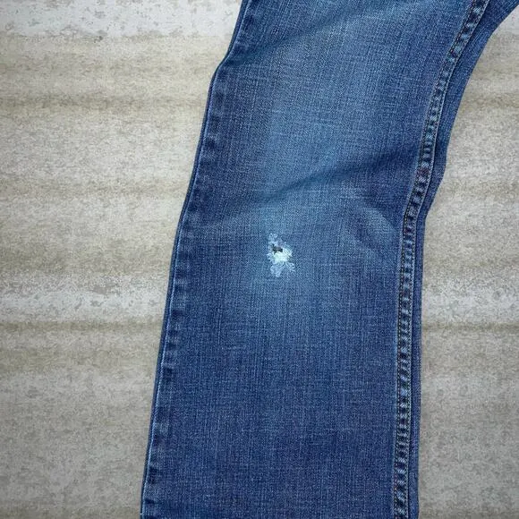 Vintage Harley Davidson Jeans Bootcut Flared Fit Medium Wash Y2K