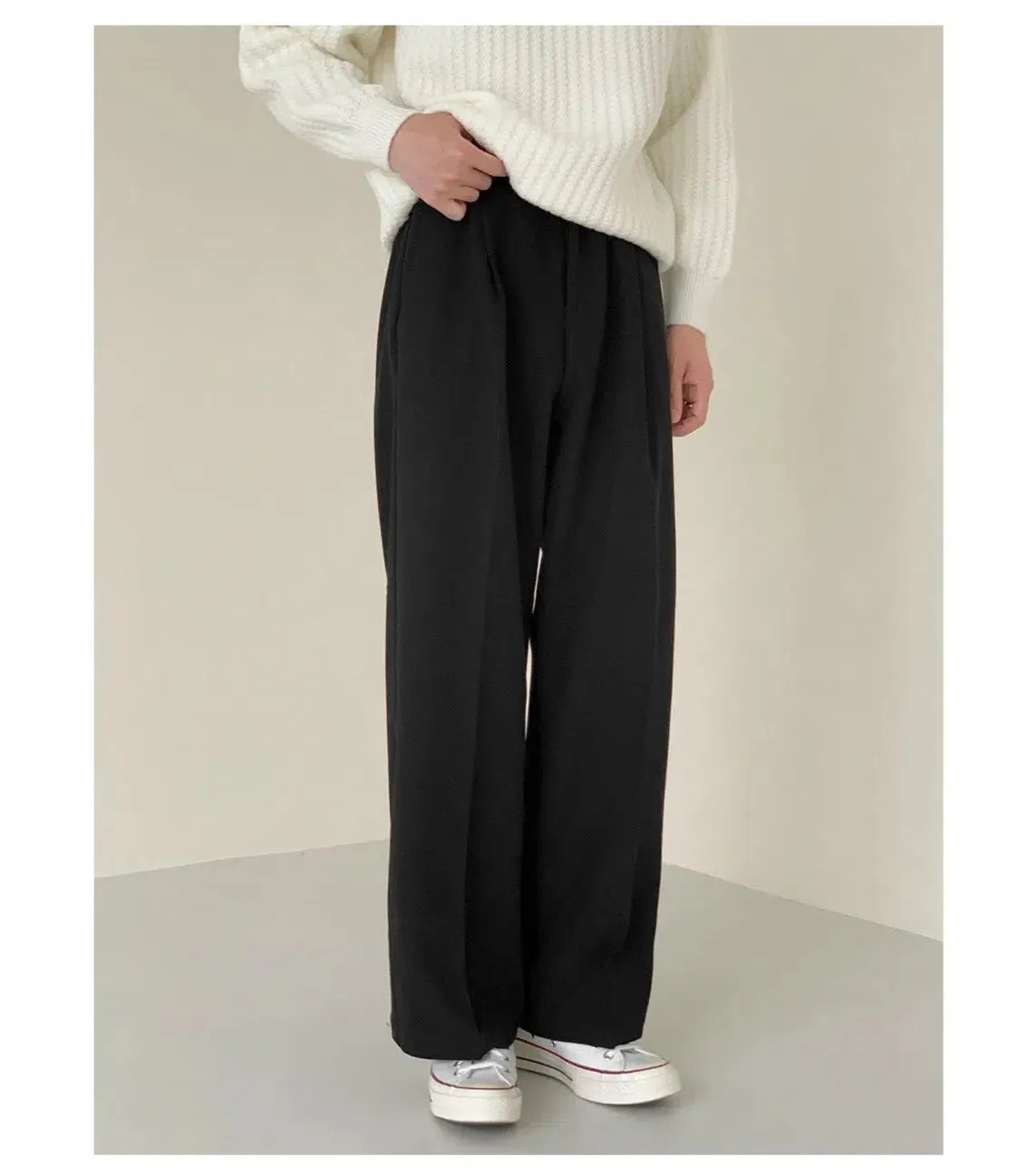 Wide Leg Suit Pants