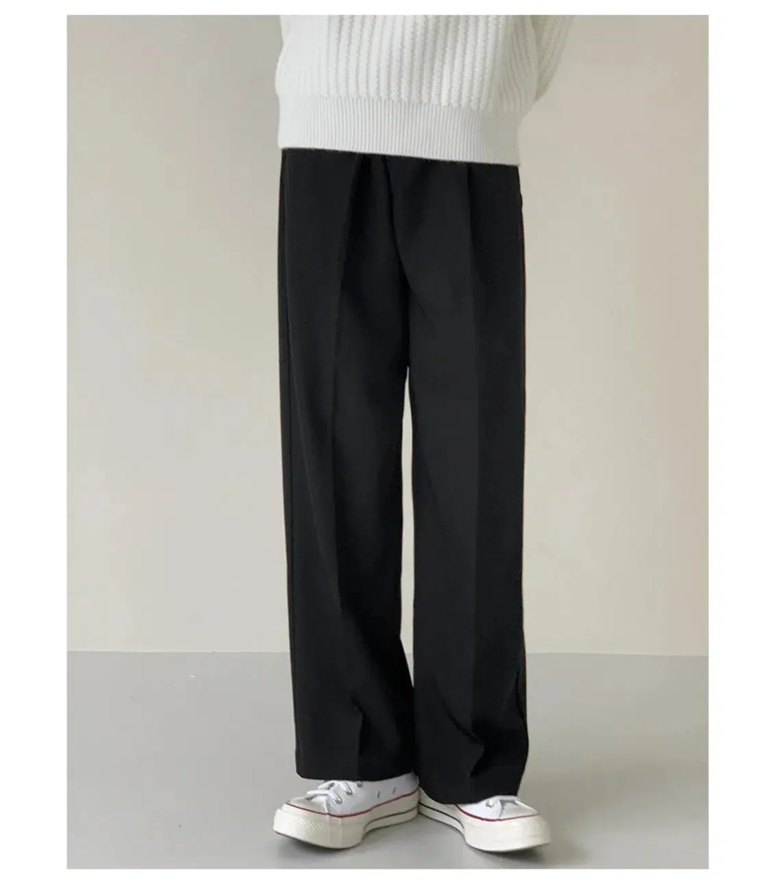 Wide Leg Suit Pants