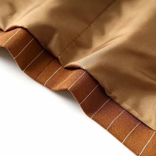 Women Caramel Pantsuit Fitted Blazer   Mid-High Rise Trousers Pantsuit Suit Formal Wear