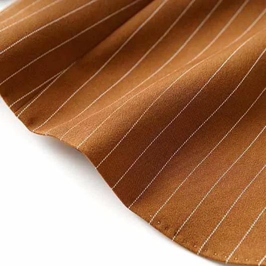 Women Caramel Pantsuit Fitted Blazer   Mid-High Rise Trousers Pantsuit Suit Formal Wear