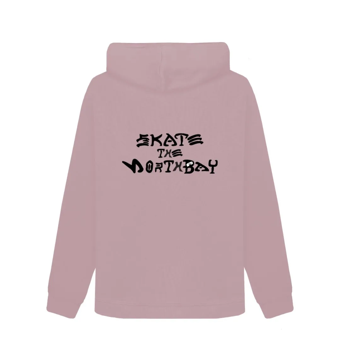 Womens Hoodie with HairyBobs Cave & Skate The NorthBay Design