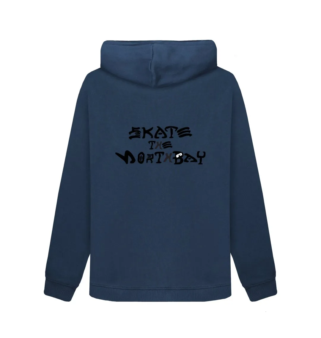 Womens Hoodie with HairyBobs Cave & Skate The NorthBay Design