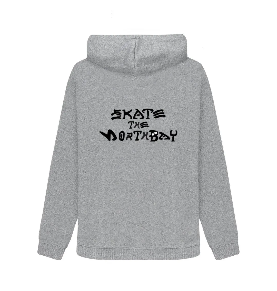 Womens Hoodie with HairyBobs Cave & Skate The NorthBay Design