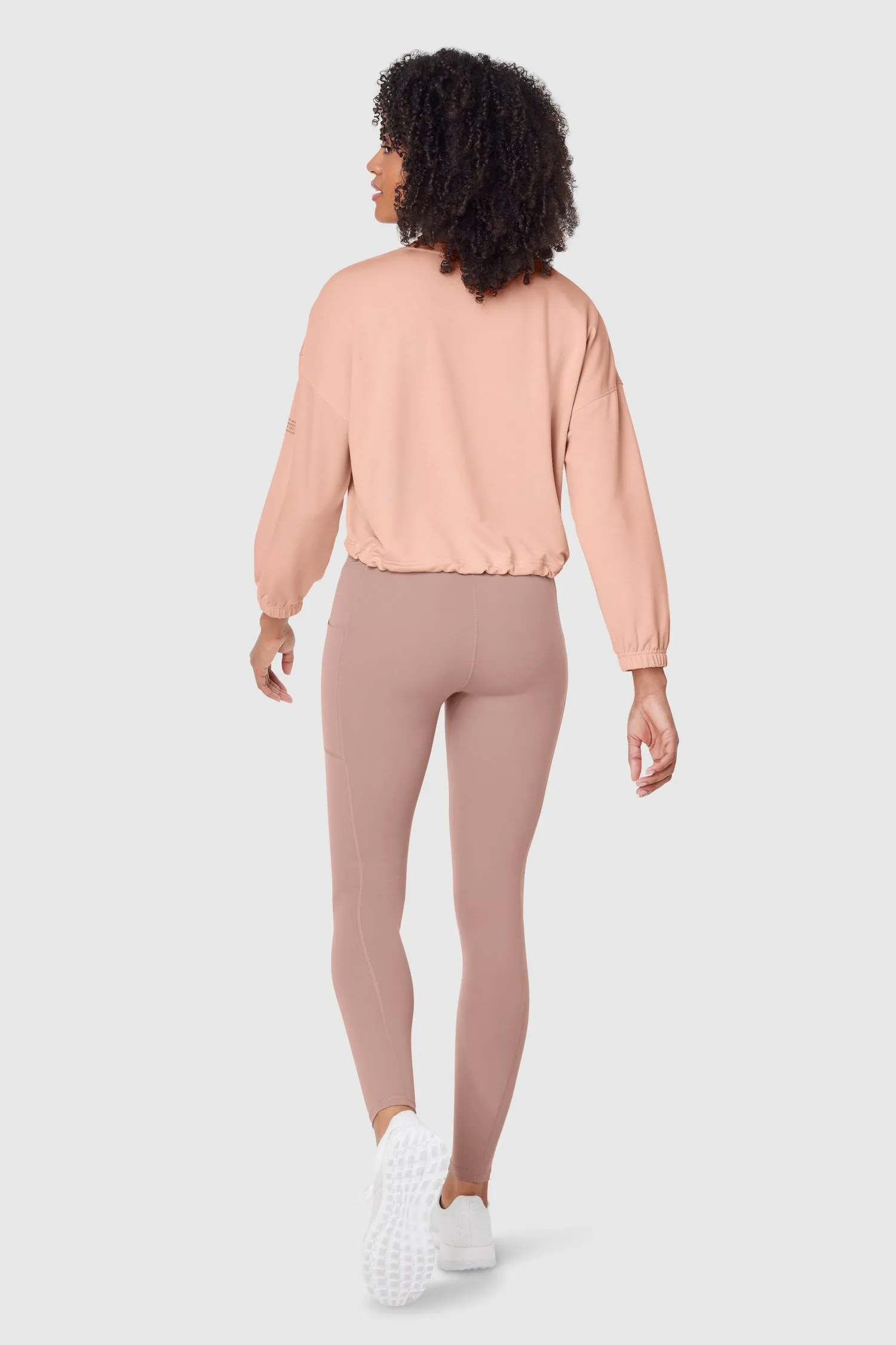 Women's Terry Cropped Long Sleeve