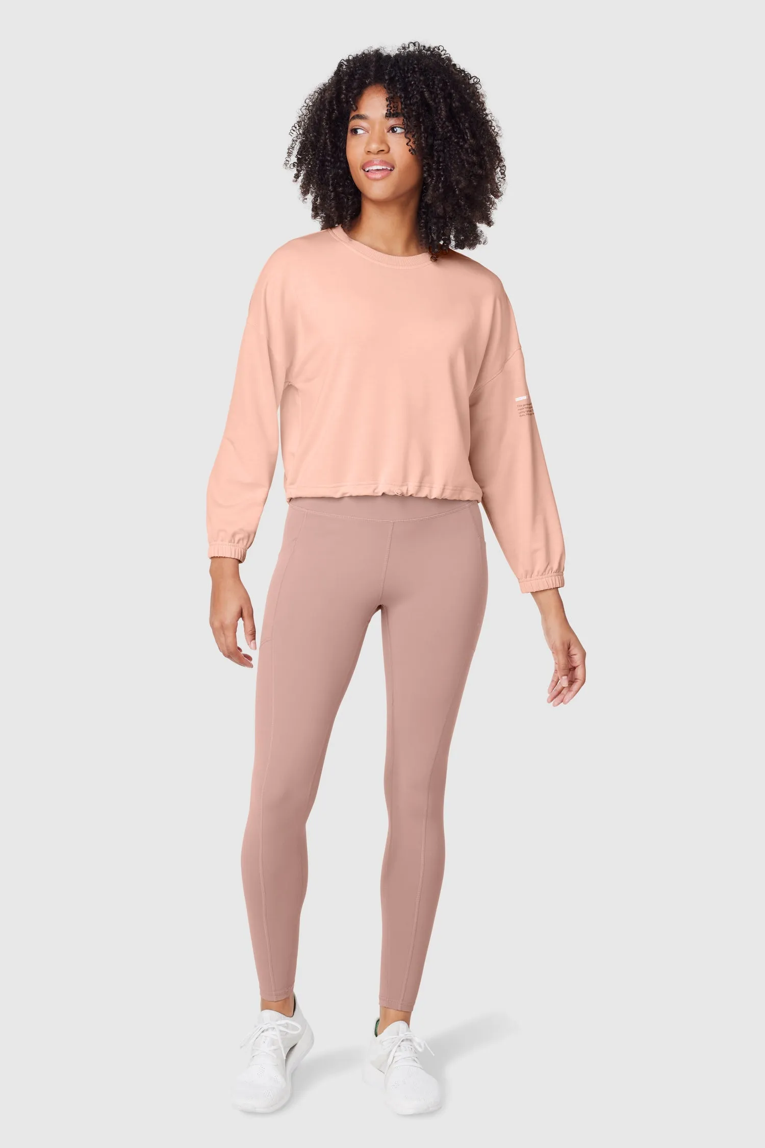 Women's Terry Cropped Long Sleeve