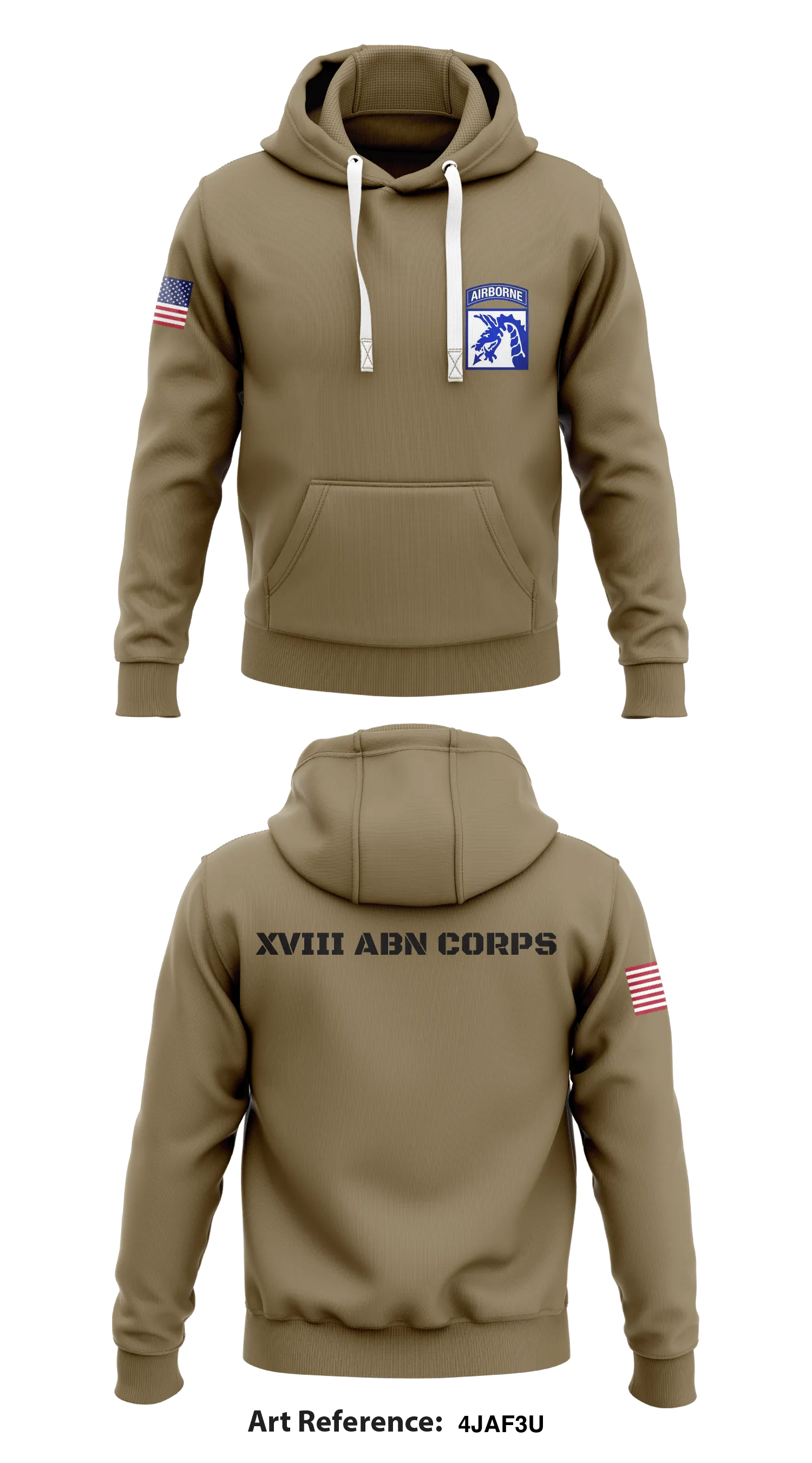 XVIII ABN CORPS Store 1  Core Men's Hooded Performance Sweatshirt - 4Jaf3U
